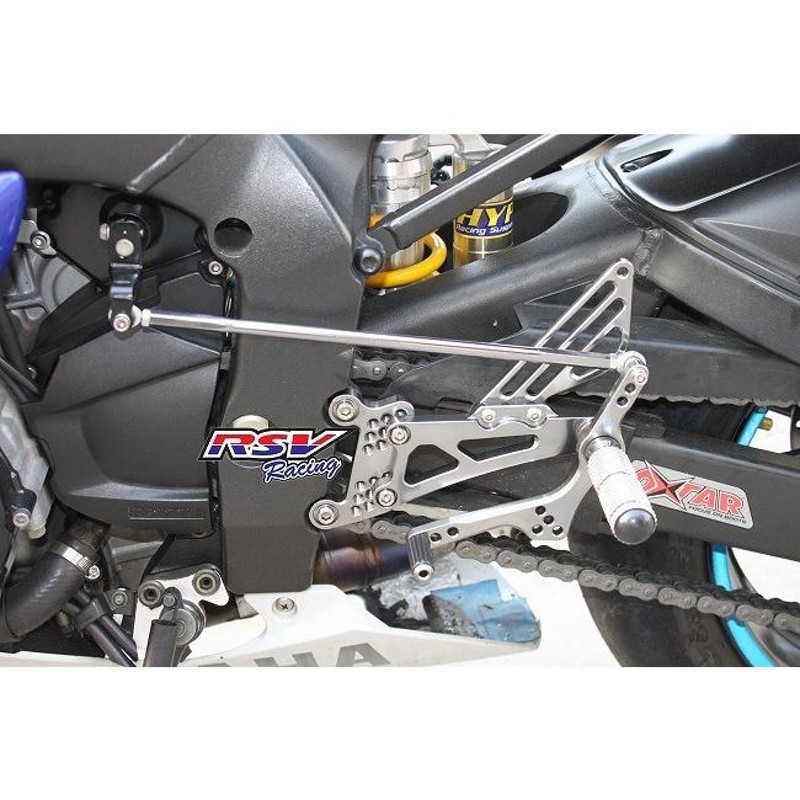 プチギフト RSV racing RSV racing:アールエスブイレーシング バックステップ 可変タイプ YZF-R1 07-08用  カラー：titanium R1 2007-2008 YAMAHA ヤマハ