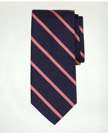 Brooks Brothers Men's Rep Tie | Pink | Size Regular