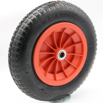 【寬胎防陷】手推車輪 充氣輪 沙灘輪 露營車輪 橡膠輪胎 14寸 3.25-8 寬體防滑 打氣式 承重強 適用於營地車/拉貨車