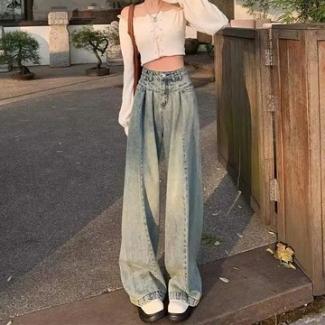 ＊ORead＊復古闊腿牛仔褲(復古籃M~2XL)【限定加碼✿全館滿額再折】