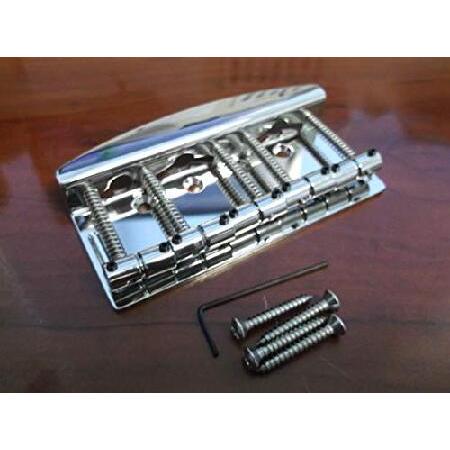 Hipshot 5-String Vintage Bass Bridge Stainless Steel, 750" String Spacing 並行輸入品