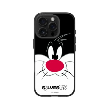 iPhone 16 Pro Clear 酷墨灰 - 樂一通 Looney Tunes - 大臉傻大貓