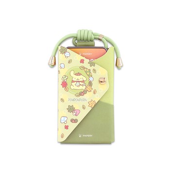 ionSleeve銀離子抗菌收納夾 布甸狗花園  純素皮革 手機袋/手機包