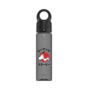 磁吸水壺 AquaStand Tritan 800cc - 附吸管 黑 - 史努比 Snoopy - Jump