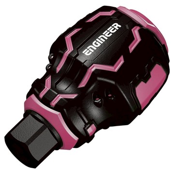 EnGInEER 工程師 超短膠柄起子柄 DZ-90P 粉色  1個