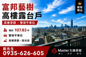 ❤️富邦藝樹高樓露台戶❤️｜台北市大安區敦化南路一段