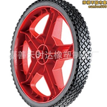 膠塑料草坪割草機輪子五金件空壓機橡膠腳輪