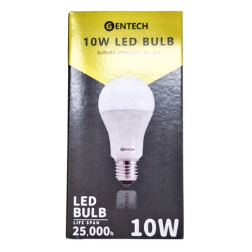 GENTECH 10W LED 燈泡 壽命長達25 000小時  白光  1組