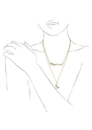 摩羯座占星星座雙項鍊 Zodiac 系列 2 種配色