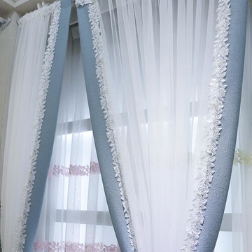 夢幻白紗窗簾透光不透人紗簾窗紗高級感客廳臥室陽臺法式輕奢晴風