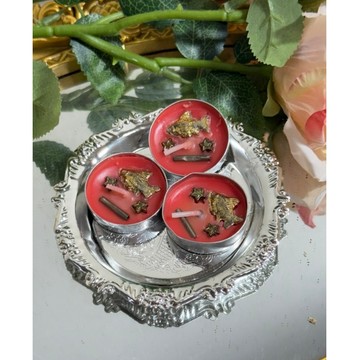 泰國聖物 阿贊Flook 富貴年年有魚 招財開運蠟燭 3入組 招財聚財 貴人提升 能量儀式蠟燭 招財 開運 貴人 蠟燭
