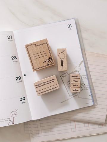 Filed & Found series rubber stamp 系列印章