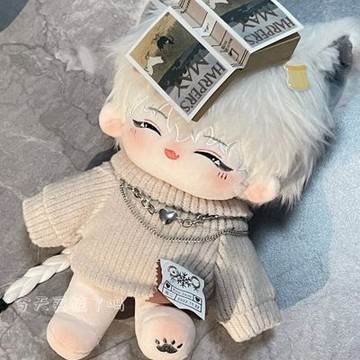台灣出貨 棉花娃娃零玄男娃20cm獸耳無屬性有骨架裸娃高溫絲玩偶禮物