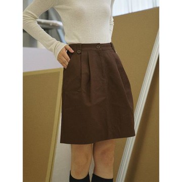 Jicouture"焦糖風鈴"秋日花苞短裙法式復古高腰顯瘦a字半身包臀裙