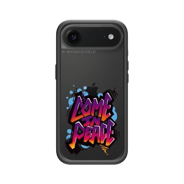 iPhone Air Mod NX -邊框背蓋組合 (相機按鈕) 黑 - Graffiti / 街頭塗鴉 - 我為和平而來