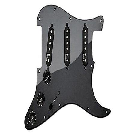 EMG RA-2 Retro Active Pro Series Prewired Guitar Pickguard, Black 並行輸入品