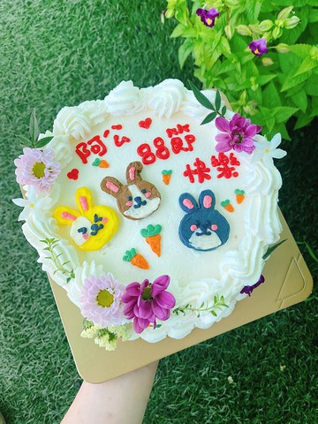 請細看內文 客製化戚風蛋糕 兔子 鑠甜點 生日蛋糕 慶生 台北