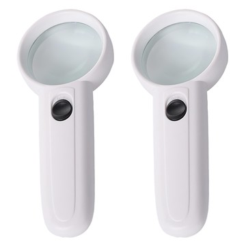 6B-5 放大鏡 LED燈 ABS 電子元件 四號電池3顆  2支