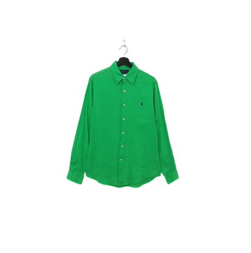 Back to Green-品牌襯衫 Polo 翠綠 sh-06//vintage shirt