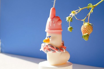 棒棒鴨 | 崔蠟燭系列  草莓水果香調  手作香氛蠟燭