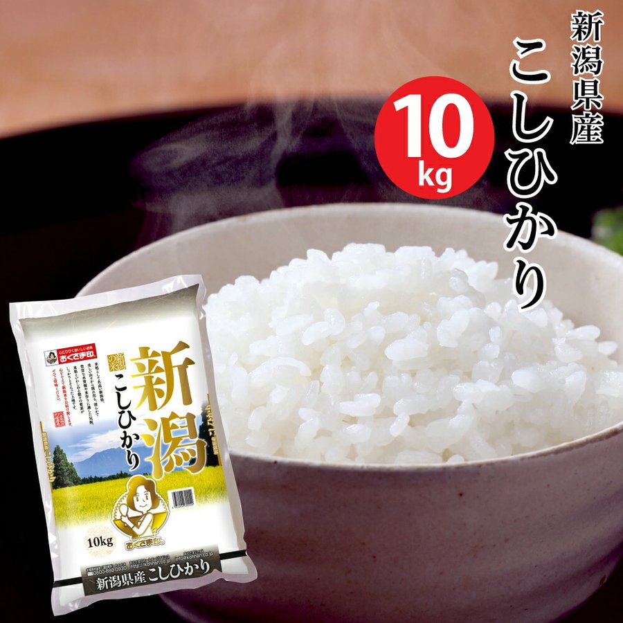 (米 10キロ 送料無料) 新潟県産こしひかり 10kg (おこめ コメ 白米) (代引不可)