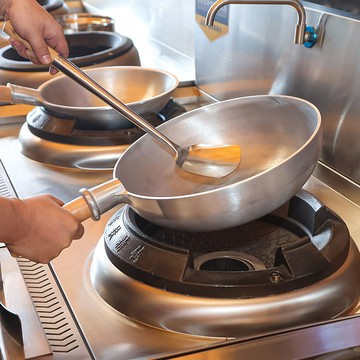 公司貨 免運 鋁鍋商用大馬勺不粘鍋平底圓底炒菜鍋蔥燒海參龍蝦鍋無涂層不生銹 快速發貨