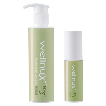 WellnuX 維妮舒 NV5+私密基礎清潔保養組 原液芬露 30ml + 浴潔露 150ml  1組
