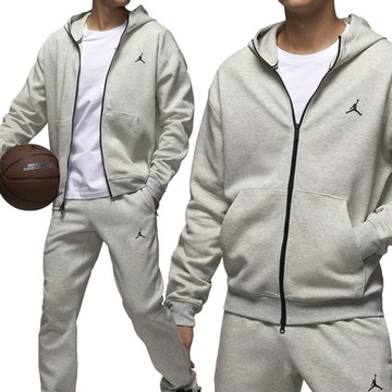 Nike Jordan Sport Hoop 男款 灰色 連帽 雙向拉鍊 運動外套 喬丹 外套 FV8603-050