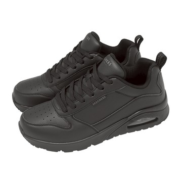 [ACS] Skechers 休閒鞋 Uno-Alder 寬楦 男鞋 黑 皮革 支撐 緩衝 氣墊 183012WBBK