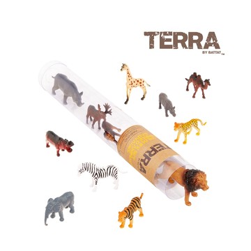 TERRA 野生動物(拿手罐) 玩具 模型 動物 恐龍