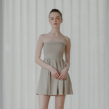 CC.DAILY-抽縐顯瘦Bra T平口短洋(二色)-女【J2CO051】