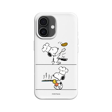 iPhone 16 SolidX 白 - 史努比 Snoopy - 小小廚師