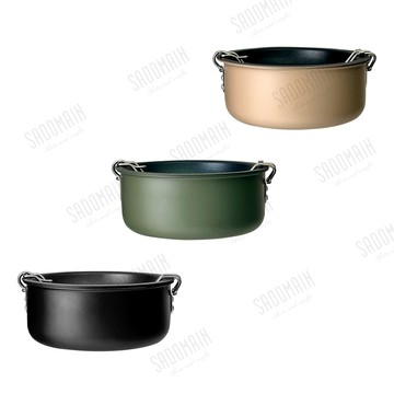 【仙德曼SADOMAIN】露營不沾收摺子母鍋 早餐鍋 AG017