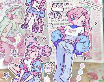 【甜辣多巴胺】極繁手帳貼紙/咕卡咕本模切貼紙