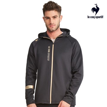 法國公雞牌運動生活連帽外套 男款 黑色 LOQ6386199
