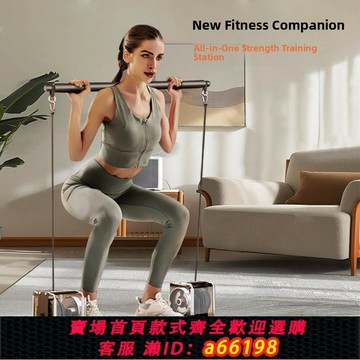 【台灣公司 可開發票】綜合訓練力量站家用健身力量泵多功能力量站拉力繩運動健身器材墊