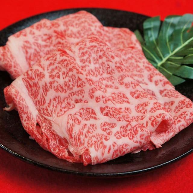 すき焼き　和牛　A5ランク　贈りもの　ギフト　近江牛ロース、肩のすき焼き肉　A5・A4ランク200ｇ（化粧箱入）