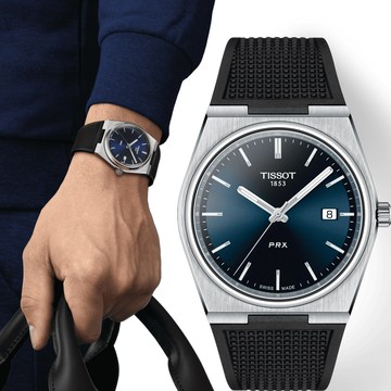 TISSOT 天梭 PRX系列 70年代復刻時尚腕錶-T1374101704100