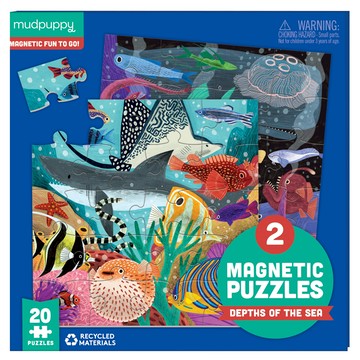 mudpuppy 磁性拼圖 深海世界  1個  20片