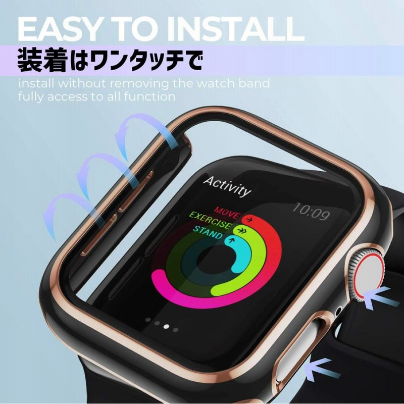 アップルウォッチ カバー apple watch ケース 40mm 44mm 41mm 45mm