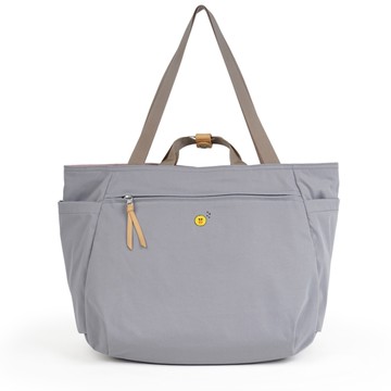 Hellolulu with 【LINE FRIENDS】 系列 JAKE雙面斜背包(L)-兔兔/莎莉