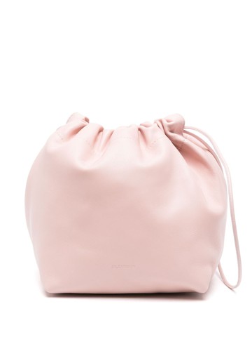 Jil Sander - Dumpling leather bucket bag - women - Calf Leather/Lamb Skin/Lamb Skin - One Size - Pink