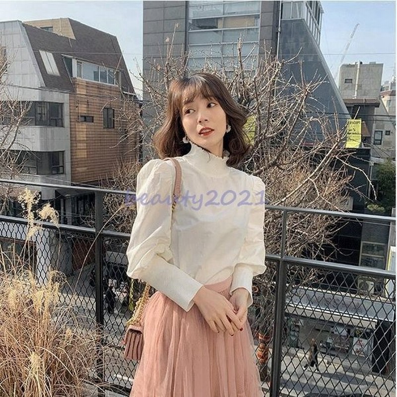 春新作 ブラウス レディース シャツ ブラウス 韓国 ブラウス 春 夏 秋 オフィス フリル ブラウス 白 ブラウス レディース 黒 シャツ ブラウス レディース 長袖 通販 Lineポイント最大get Lineショッピング