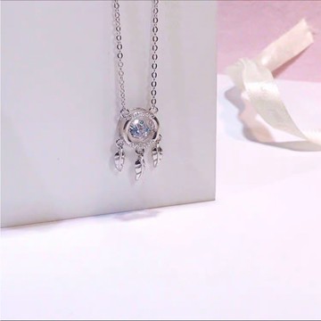 《現貨》香港正生銀飾 s925純銀 捕夢網靈動項鍊 純銀項鍊