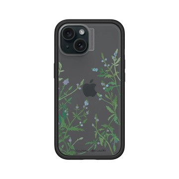 iPhone 15 Mod NX 黑 - 花花草草 / Flowers & Plants - 鬼月系列-馬鞭草