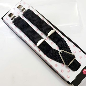 拉福，2.5CM吊帶約翰超彈力四夾紳士吊帶