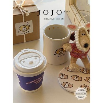 JOJO'S L. PD.name.可愛鯛魚燒小兔陶瓷杯墊 圓形吸水隔熱 | 其名