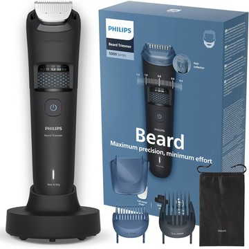 Philips BT5780/15 Beard Trimmer 5000 Series 充電式鬍鬚修剪器 霧面黑 收納包款