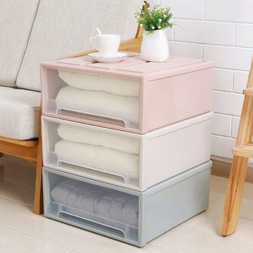 【ONE HOUSE】可堆疊抽屜收納箱6件組 / 5Lx2+8Lx2+36Lx2 (單抽/日式/無印風/整理箱/收納櫃)