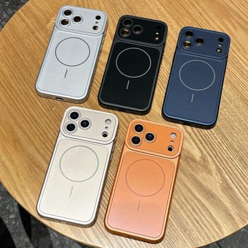 新款磁吸手機殼 全包鏡頭 磨砂 適用 iPhone 17 手機殼 13 14 15 16 Pro Max 保護殼 防摔殼